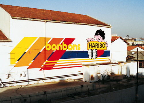 Mur peint de l'usine Haribo à Marseille